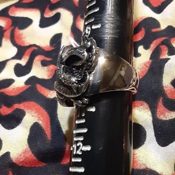 Eagle Biker Ring Live to Ride Ride to Live - Picture 3 of 4